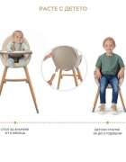 KINDERKRAFT Scaun de masa 2 in 1 Fini 2 Grey