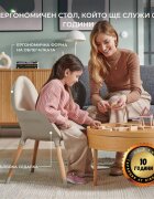 KINDERKRAFT Scaun de masa 2 in 1 Fini 2 Grey