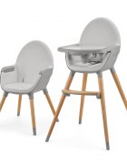 KINDERKRAFT Scaun de masa 2 in 1 Fini 2 Grey