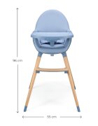 KINDERKRAFT Scaun de masa 2 in 1 Fini 2 Nordic Breeze