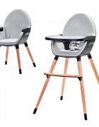 KINDERKRAFT Scaun de masa 2 in 1 Fini black