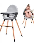 KINDERKRAFT Scaun de masa 2 in 1 Fini black
