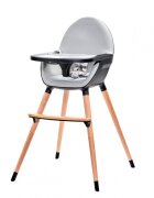 KINDERKRAFT Scaun de masa 2 in 1 Fini black