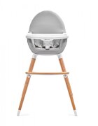 KINDERKRAFT Scaun de masa 2 in 1 Fini Grey
