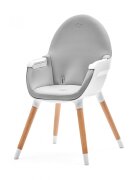 KINDERKRAFT Scaun de masa 2 in 1 Fini Grey