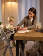 KINDERKRAFT Scaun de masa 2 in 1 pentru copii Tino Beige