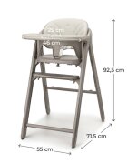 KINDERKRAFT Scaun de masa 2 in 1 pentru copii Tino Beige