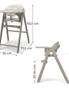 KINDERKRAFT Scaun de masa 2 in 1 pentru copii Tino Beige