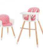 KINDERKRAFT Scaun de masa 2 in 1 Sienna pink