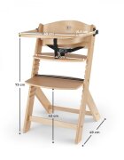 KINDERKRAFT Scaun de masa 3 in 1 Enock lemn nature
