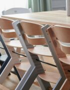 KINDERKRAFT Scaun de masa 3 in 1 Enock woodengrey