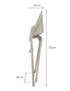 KINDERKRAFT Scaun de masa Dinnly Beige transformabil intr-un scaun inalt husa scaun PU pana la 15 kg