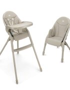 KINDERKRAFT Scaun de masa Dinnly Beige transformabil intr-un scaun inalt husa scaun PU pana la 15 kg