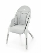 KINDERKRAFT Scaun de masa Dinnly Grey transformabil intr-un scaun inalt husa scaun PU pana la 15 kg