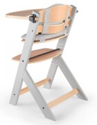 KINDERKRAFT Scaun de masa Enock Grey 3 in 1 cu pernuta