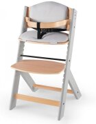 KINDERKRAFT Scaun de masa Enock Grey 3 in 1 cu pernuta
