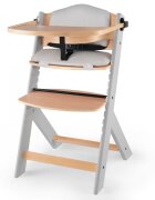 KINDERKRAFT Scaun de masa Enock Grey 3 in 1 cu pernuta