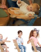 KINDERKRAFT Scaun de masa Enock Nordic Breeze 3 in 1 cu pernuta