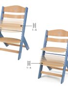 KINDERKRAFT Scaun de masa Enock Nordic Breeze 3 in 1 cu pernuta