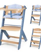 KINDERKRAFT Scaun de masa Enock Nordic Breeze 3 in 1 cu pernuta