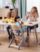 KINDERKRAFT Scaun de masa Enock White 3 in 1 cu pernuta
