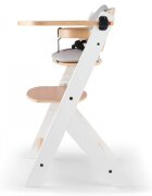 KINDERKRAFT Scaun de masa Enock White 3 in 1 cu pernuta