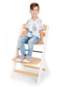 KINDERKRAFT Scaun de masa Enock White 3 in 1 cu pernuta