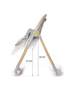 KINDERKRAFT Scaun de masa Lastree 2 in 1 transformabil grey