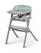 KINDERKRAFT Scaun de masa Livy green + leagan Calmee