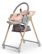 KINDERKRAFT Scaun de masa pentru copii 2 in 1 Lastree Wooden