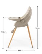 KINDERKRAFT Scaun de masa pentru copii 3 in 1 Fini Up Beige