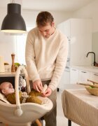 KINDERKRAFT Scaun de masa pentru copii 3 in 1 Fini Up Grey