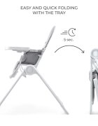 KINDERKRAFT Scaun de masa pentru copii Binci Light Grey
