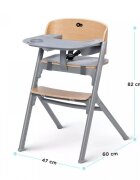 KINDERKRAFT Scaun de masa pentru copii Livy Wooden