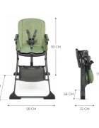 KINDERKRAFT Scaun de masa pliabil Foldee green