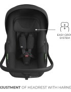 KINDERKRAFT Scoica auto I-Lite Black 40-87 cm I-size SPS tetiera reglabila