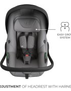 KINDERKRAFT Scoica auto I-Lite Grey 40-87 cm I-size SPS tetiera reglabila