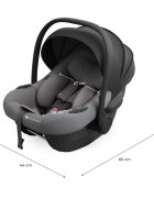KINDERKRAFT Scoica auto I-Lite Grey 40-87 cm I-size SPS tetiera reglabila
