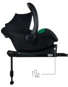 KINDERKRAFT Scoica auto Mink Pro 2 I-size 40-75 cm + baza Zestaw Black
