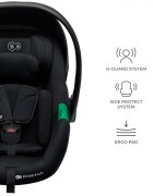 KINDERKRAFT Scoica auto Mink Pro 2 I-size 40-75 cm + baza Zestaw Black