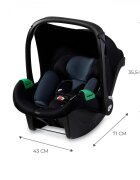 KINDERKRAFT Scoica auto Mink Pro 40-75 cm black