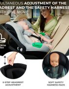 KINDERKRAFT Scoica auto Mink pro i-size 40-75 cm + baza zestaw black