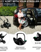 KINDERKRAFT Scoica auto Mink pro i-size 40-75 cm + baza zestaw black