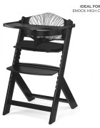 KINDERKRAFT Set de 2 perne pentru scaun de masa Enock BlackWhite