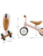 KINDERKRAFT Tricicleta copii de echilibru Cutie fuzzy peach varsta 1-3 ani roti din spuma EVA posibilitatea de reglare a inaltimii scaunului (26-28 cm) sarcina maxima 15 kg