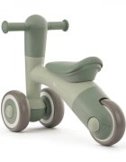 KINDERKRAFT Tricicleta copii de echilibru Minibi leaf green varsta 1- 3 ani inaltimea de la sol la sa 24-27 cm Roti spuma EVA cadru PP limitarea unghiului de viraj al ghidonului