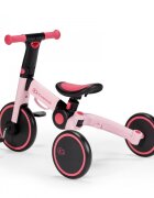 KINDERKRAFT Tricicleta pentru copii 4trike Pink transformabila cu cadru de aluminiu pliabila roti din spuma Eva 3 functii greutate redusa doar 35 kg de la 12 luni