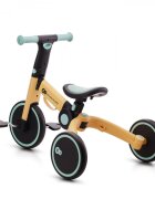 KINDERKRAFT Tricicleta pentru copii 4trike Sunflower Blue transformabila cu cadru de aluminiu pliabila roti din spuma Eva 3 functii greutate redusa doar 35 kg de la 12 luni