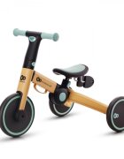 KINDERKRAFT Tricicleta pentru copii 4trike Sunflower Blue transformabila cu cadru de aluminiu pliabila roti din spuma Eva 3 functii greutate redusa doar 35 kg de la 12 luni