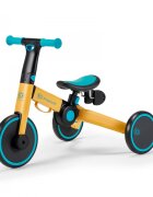 KINDERKRAFT Tricicleta pentru copii 4trike Yellow transformabila cu cadru de aluminiu pliabila roti din spuma Eva 3 functii greutate redusa doar 35 kg de la 12 luni